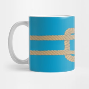 Reef knot on rope Mug